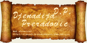 Đenadija Preradović vizit kartica